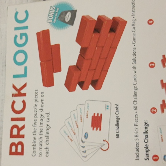 ThinkFun Brick Logic STEM Brainteaser 3D Puzzle Game RARE - Picture 9 of 12